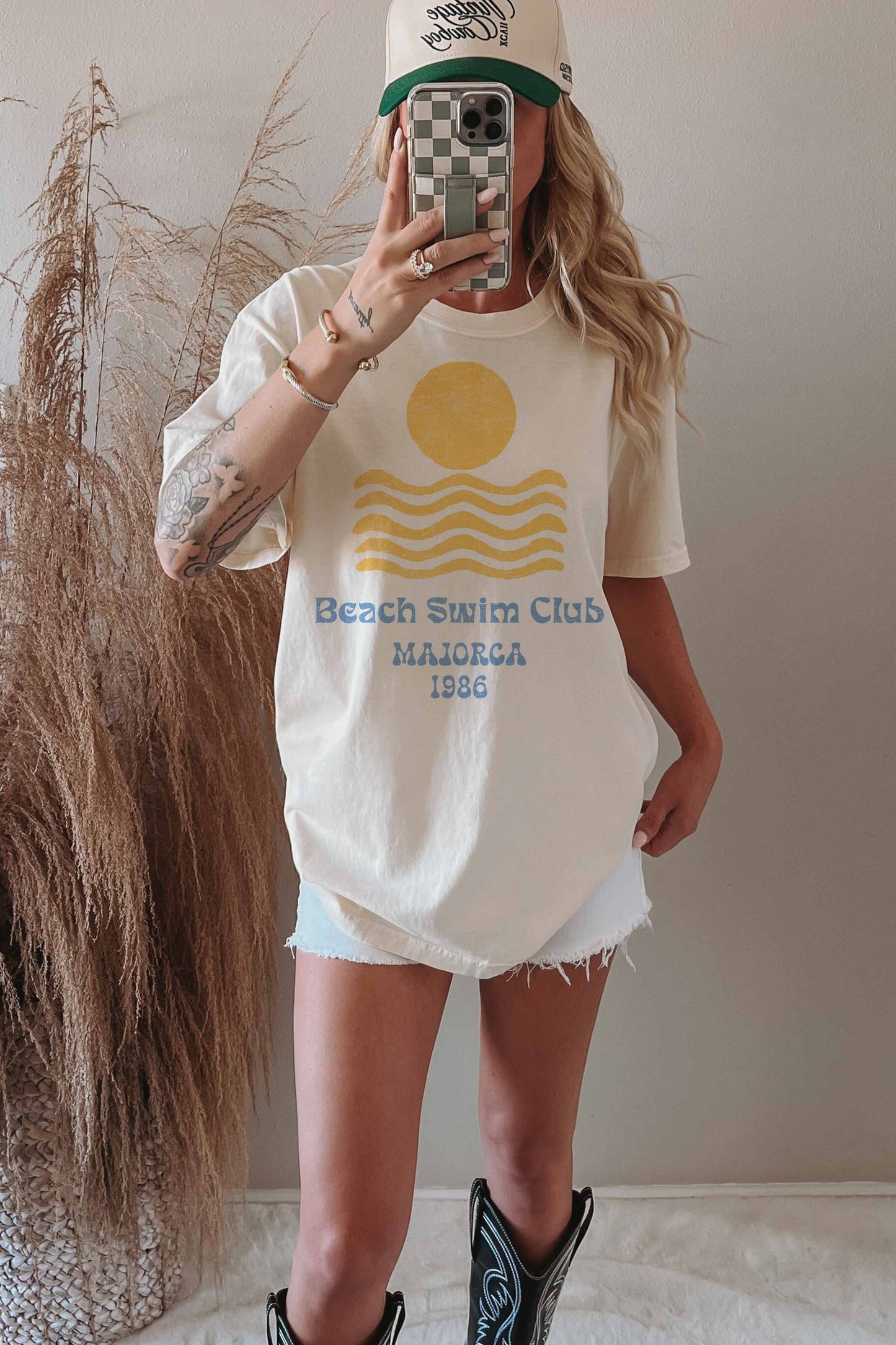 BEACH SWIM CLUB MAJORCA OVERSIZED TEE