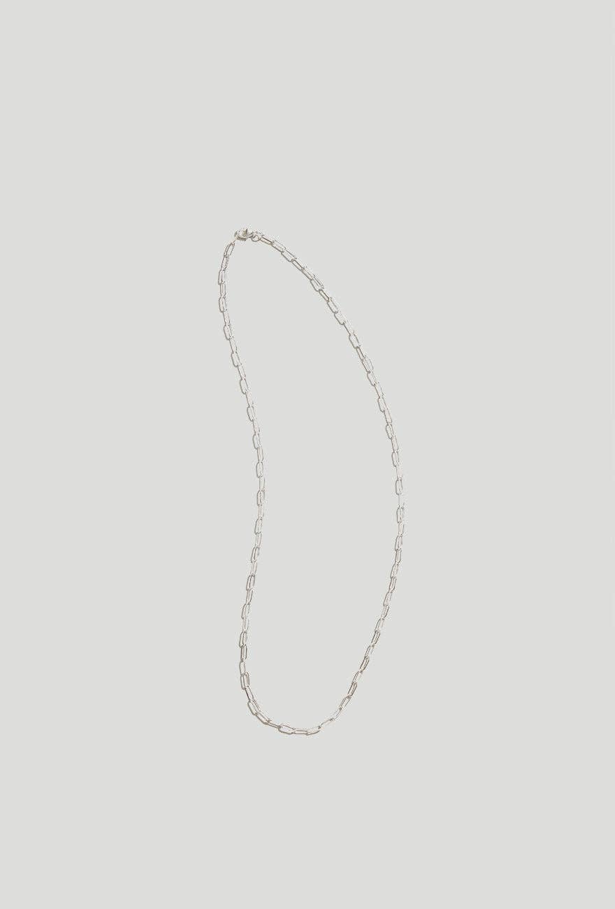 Maslo Jewelry - Paperclip Chain Necklace Sterling Silver