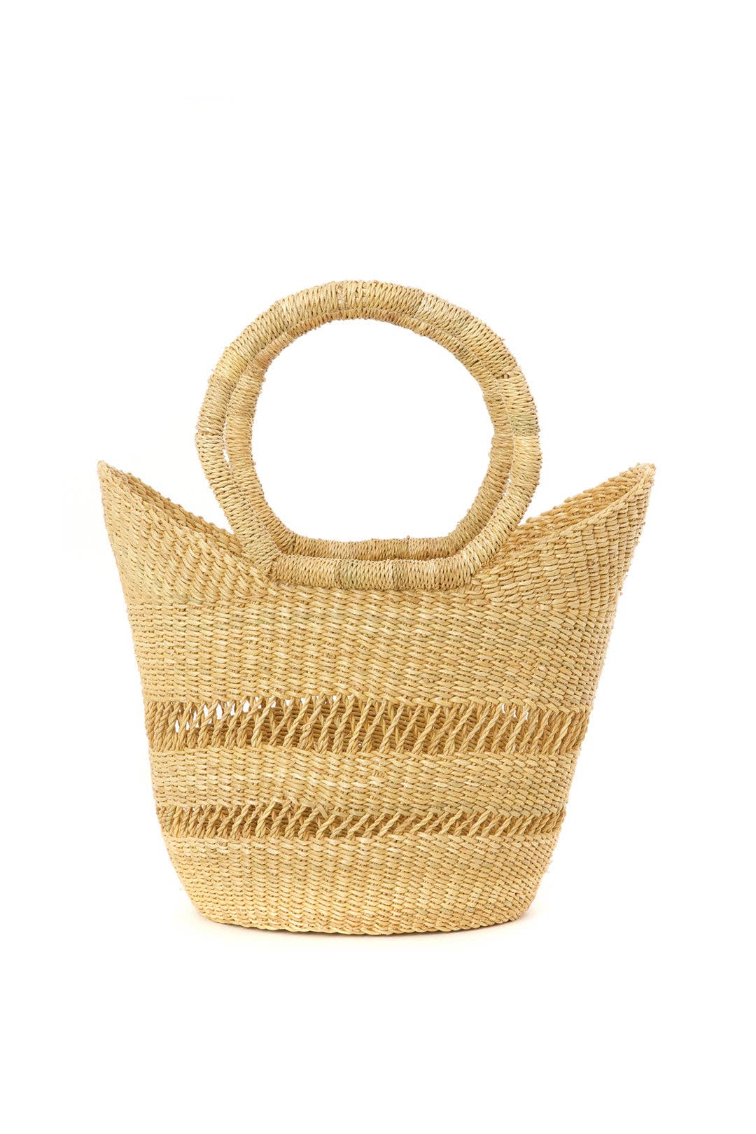 Swahili | AFRICAN MODERN - Natural Petite Lacey Shopper from Ghana