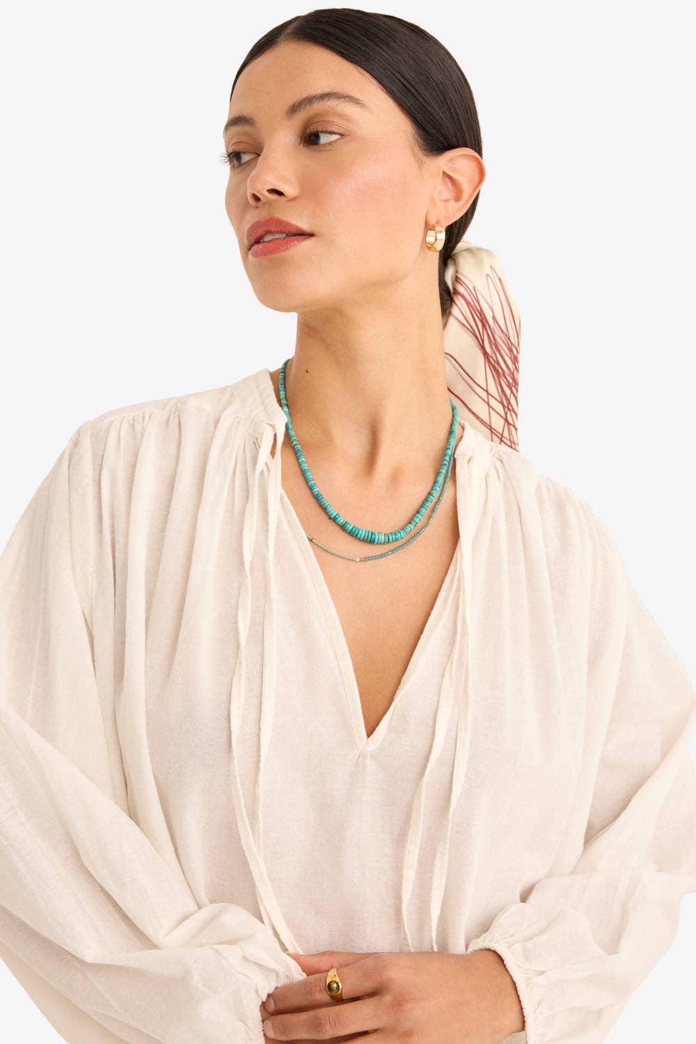 The Leah Dress in Ecru - Marché