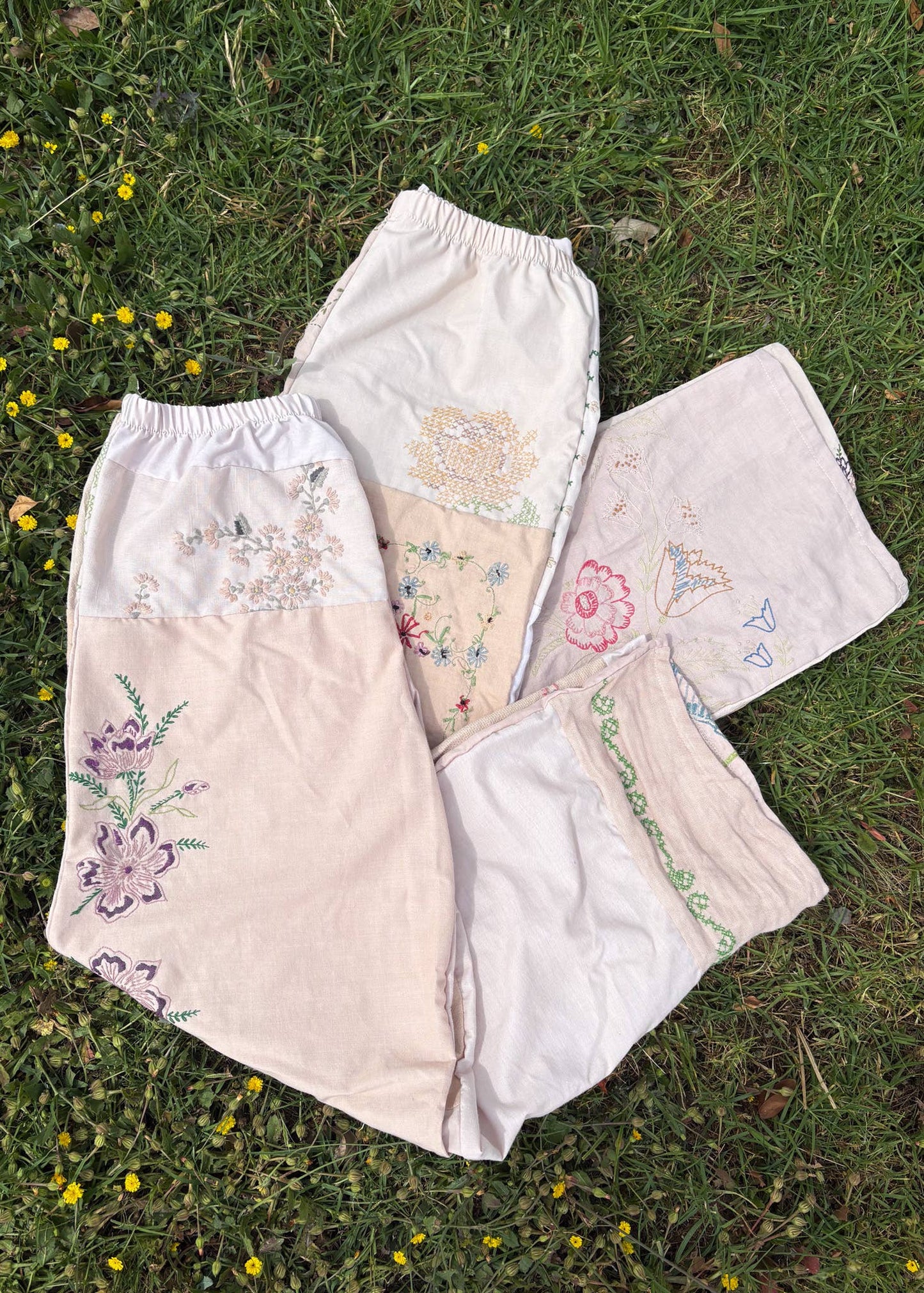 American Recycled Clothing - Embroidered Pieced Pant Bundle