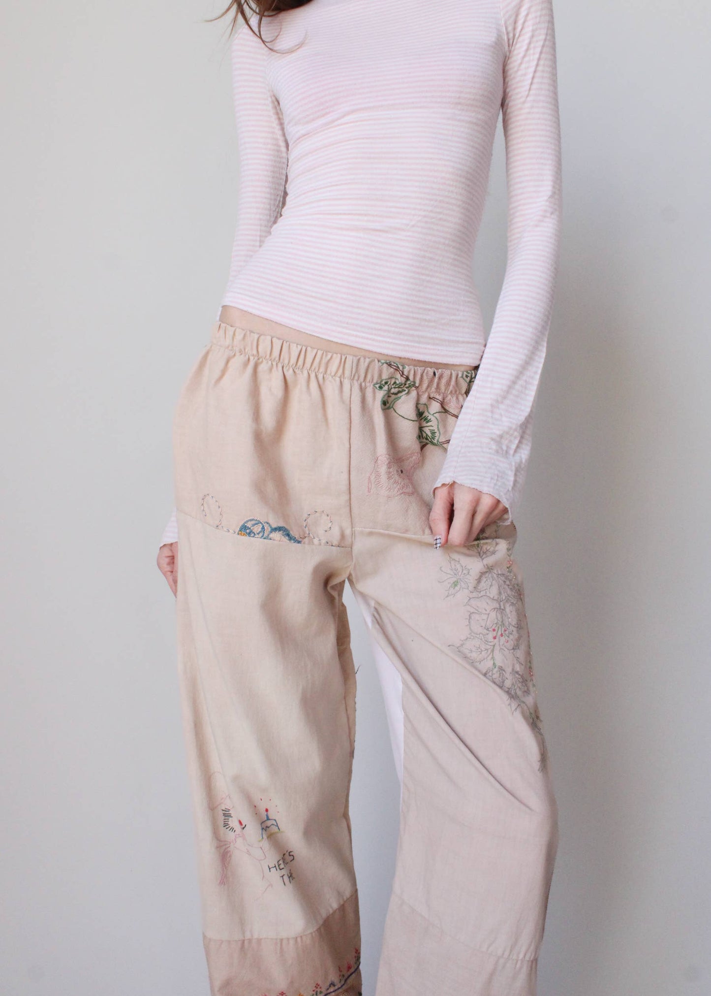 American Recycled Clothing - Embroidered Pieced Pant Bundle