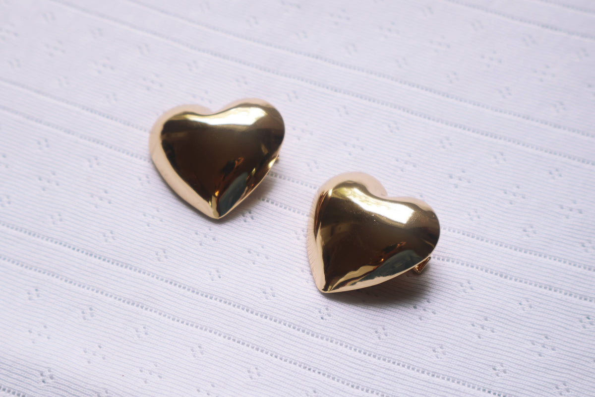Hey Ricochet - Metallic Heart Clips