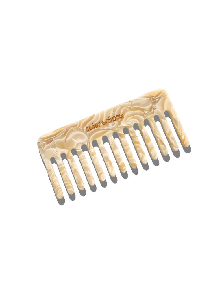 Solar Eclipse - Detangling Wide Tooth Hair Comb | Eco-Friendly Acetate