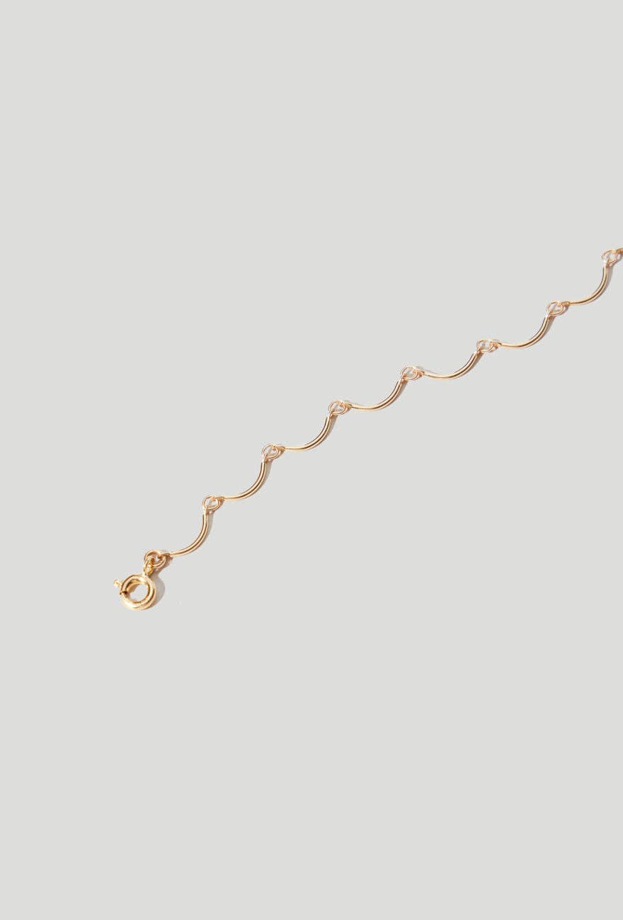 Maslo Jewelry - Scallop Necklace Gold Filled