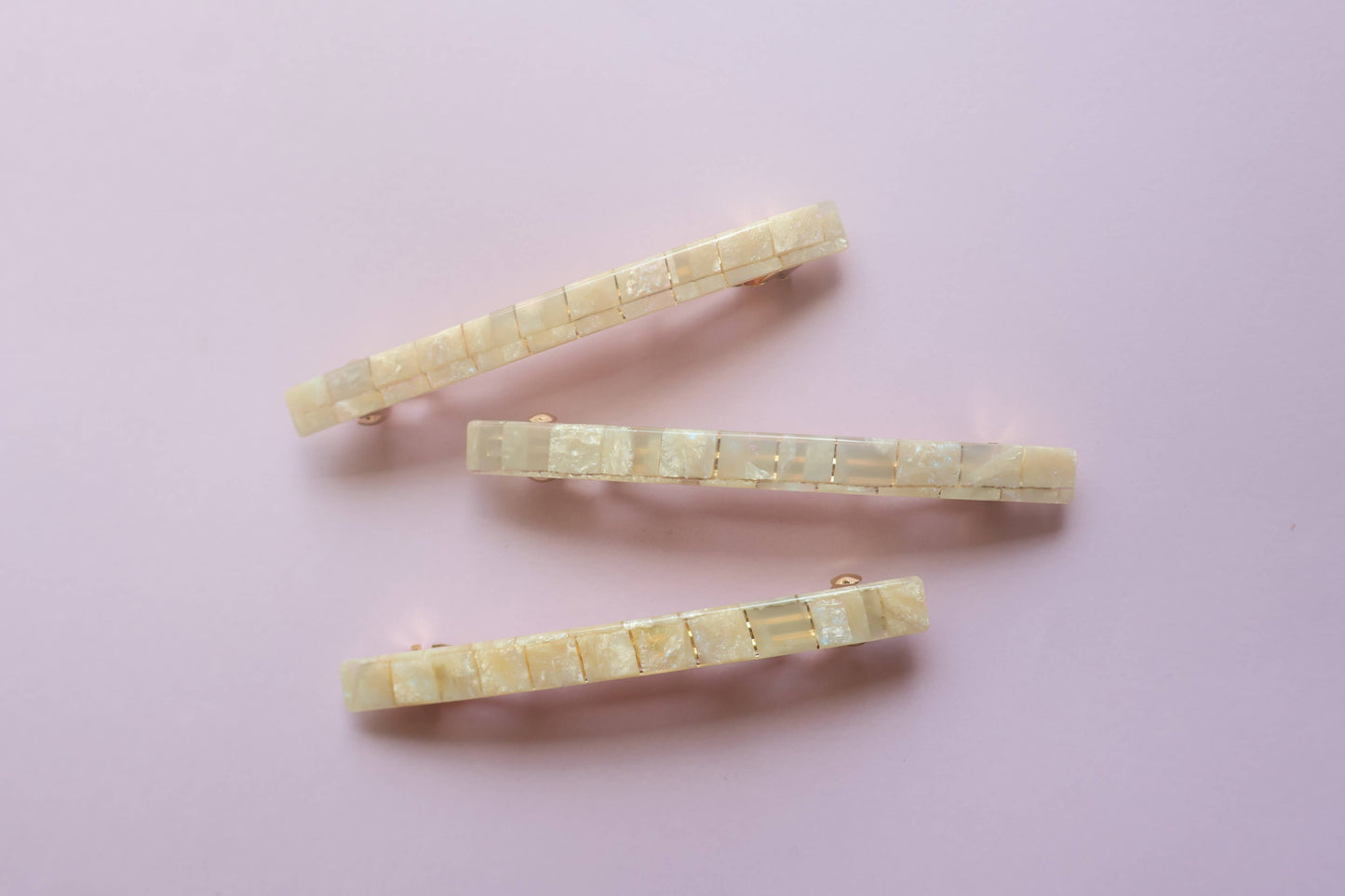 Hey Ricochet - Extra Long Barrette - Shell