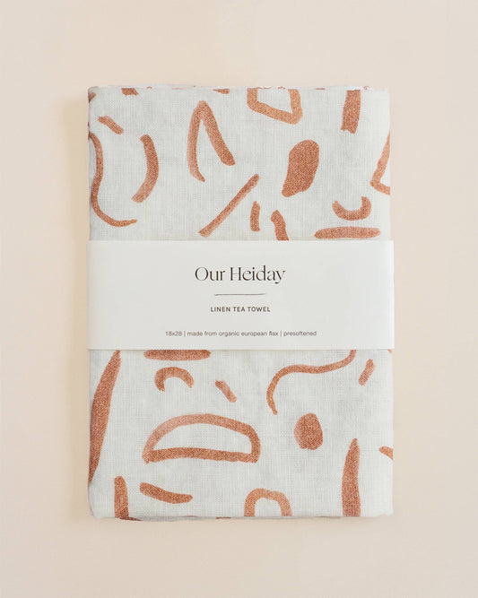 Our Heiday - Everly Clay Linen Tea Towel
