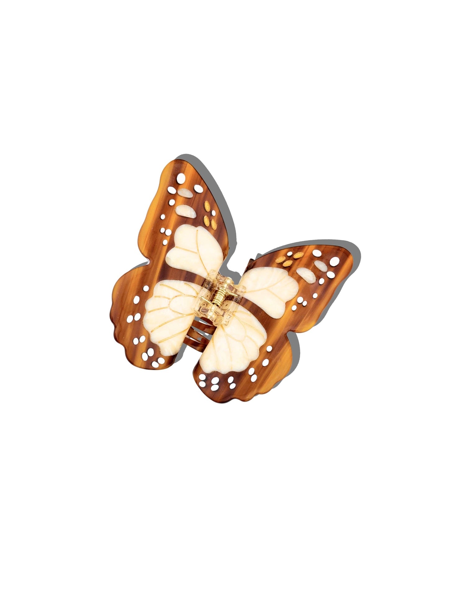 Solar Eclipse - Hand-painted Boho Monarch Claw Hair Clip | Eco-Friendly