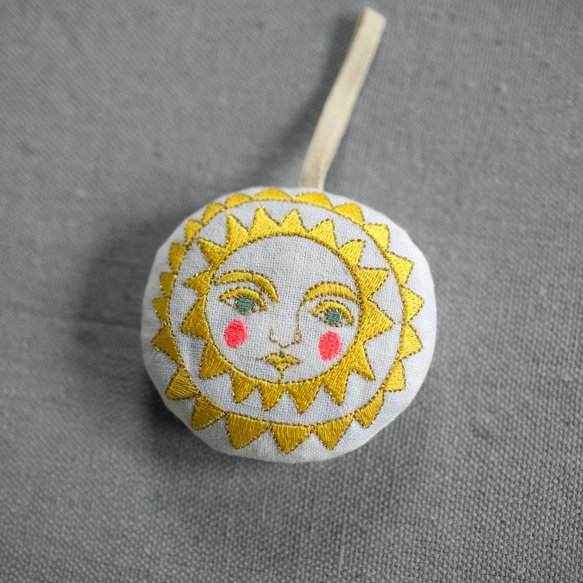 White Bright Neon Sun Sachet/Ornament