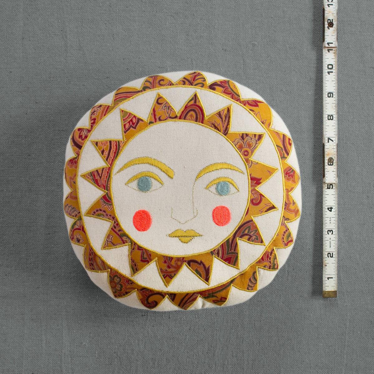 Bright Neon Handmade Sun Pillow