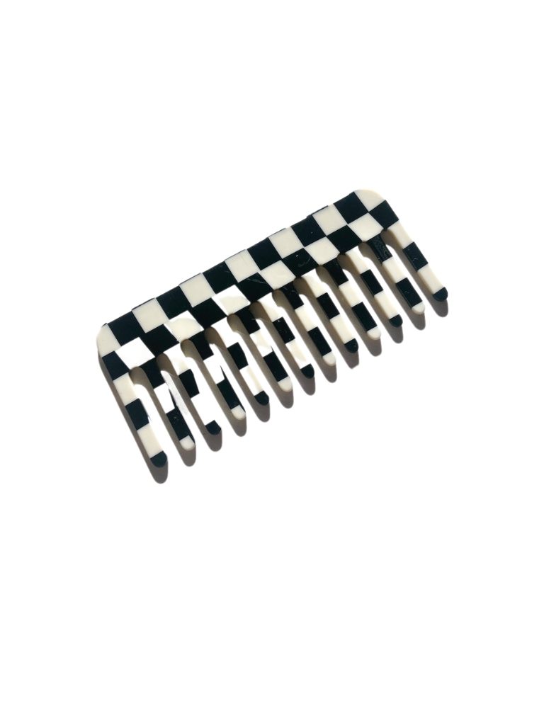 Solar Eclipse - Detangling Wide Tooth Hair Comb | Eco-Friendly Acetate