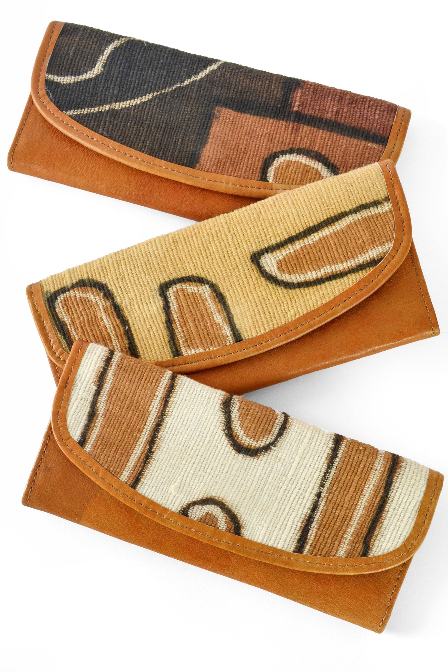 Swahili | AFRICAN MODERN - Brown Mudcloth & Leather Women's Wallet