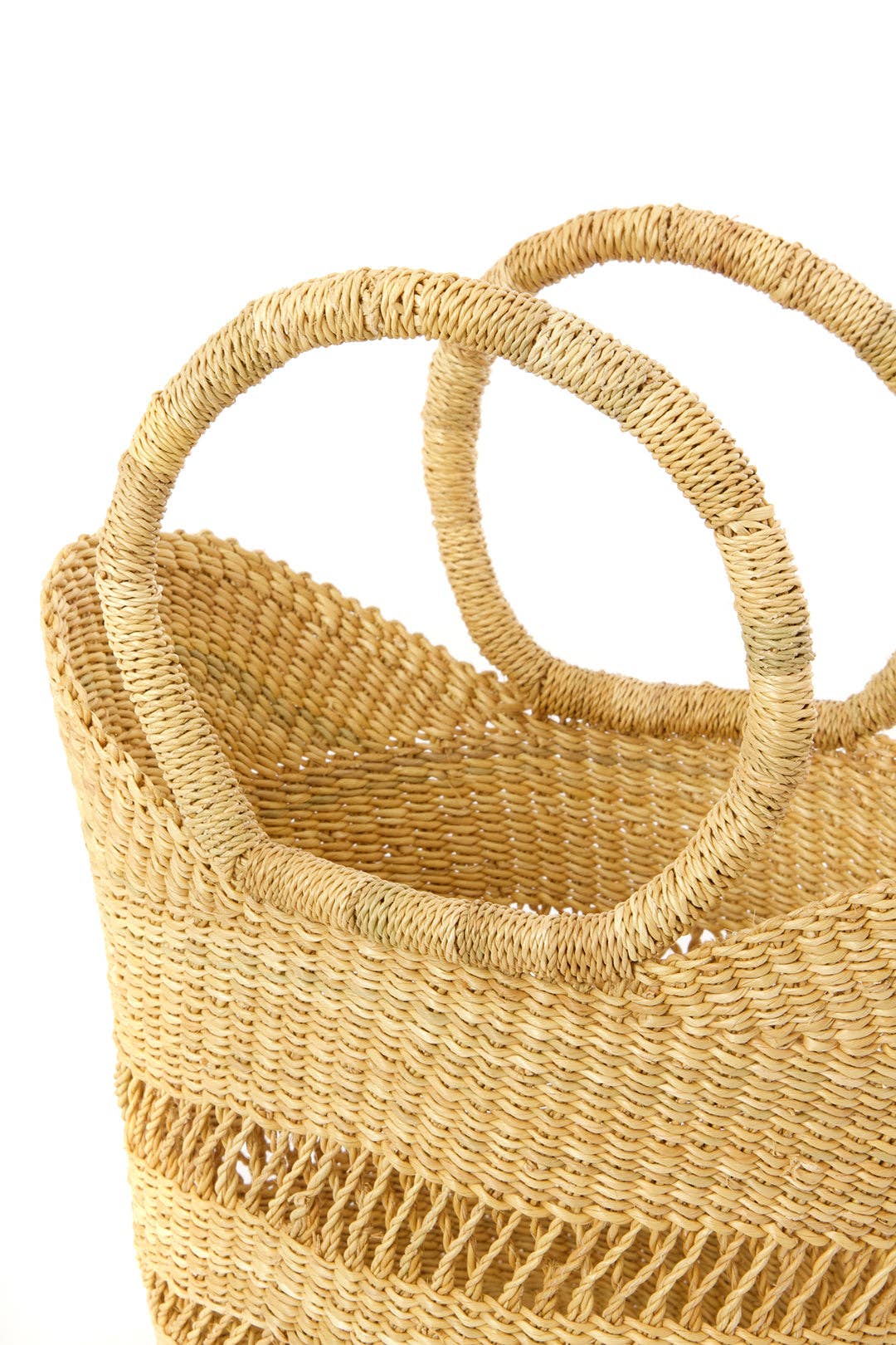 Swahili | AFRICAN MODERN - Natural Petite Lacey Shopper from Ghana