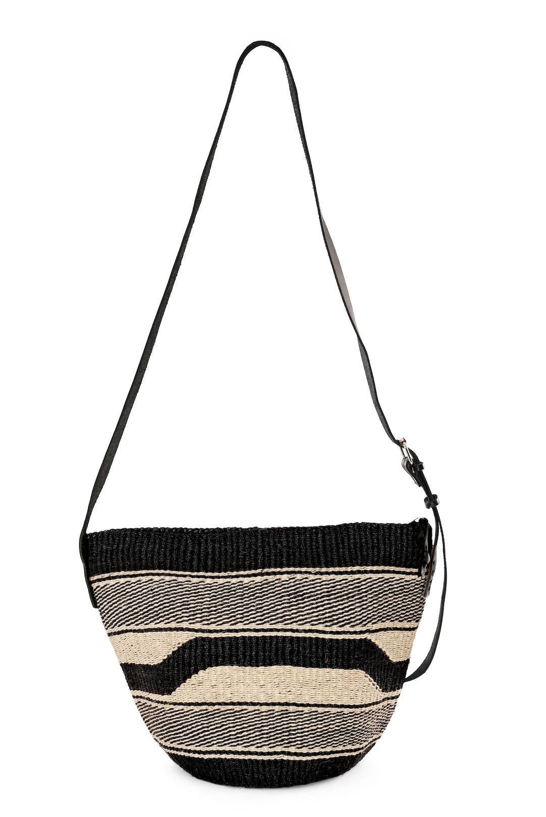 African Modern - Moonlit Mara Patterned Sisal Purse