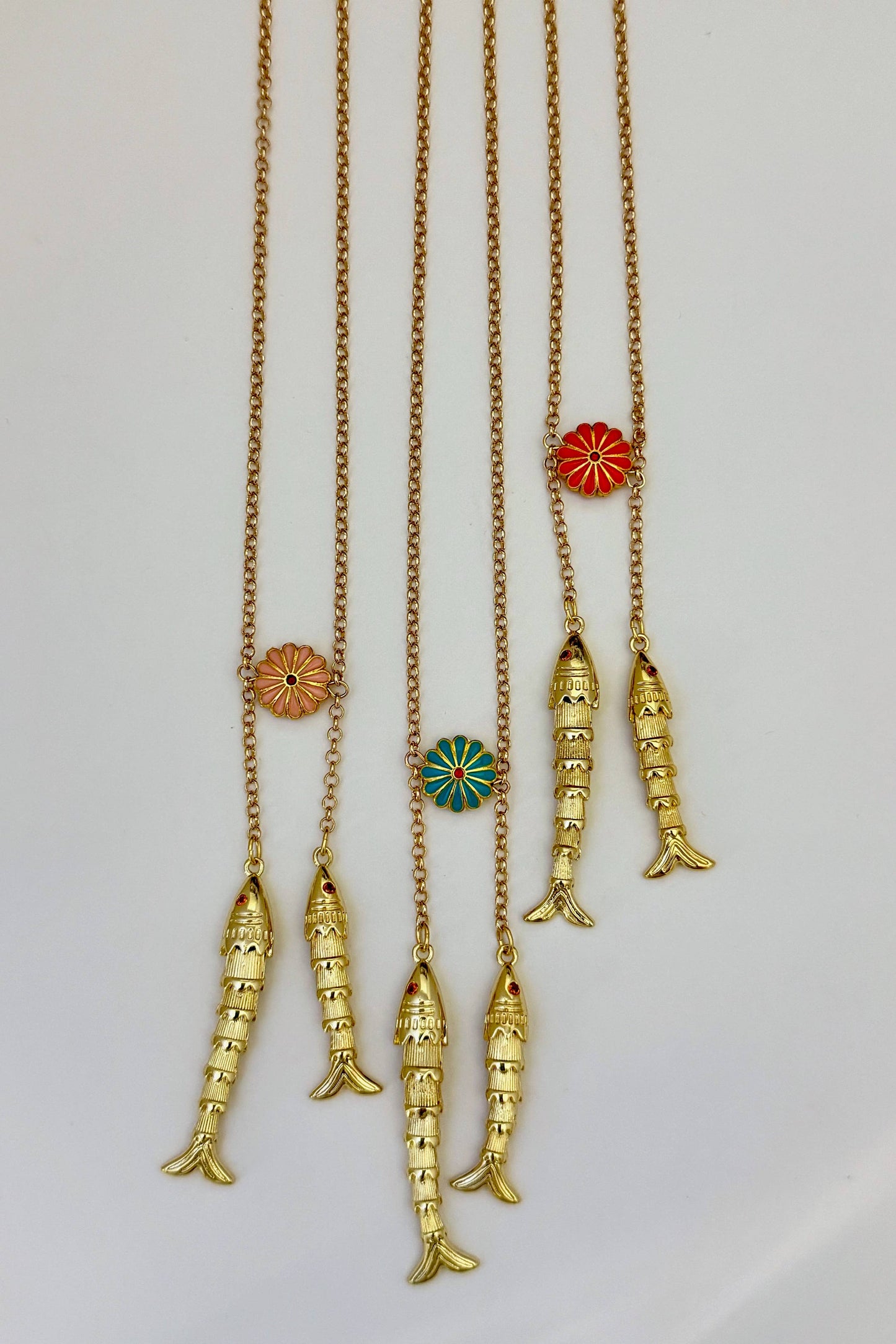 Sandrine France Studio - Double fish Necklace