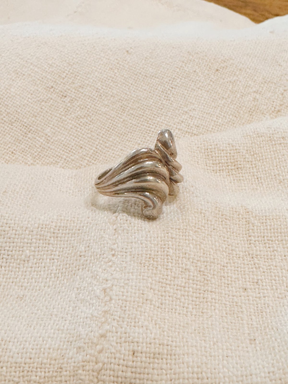 Vintage, Spanish sterling sculptural ring
