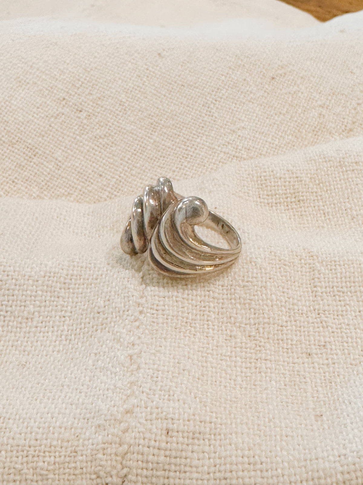 Vintage, Spanish sterling sculptural ring
