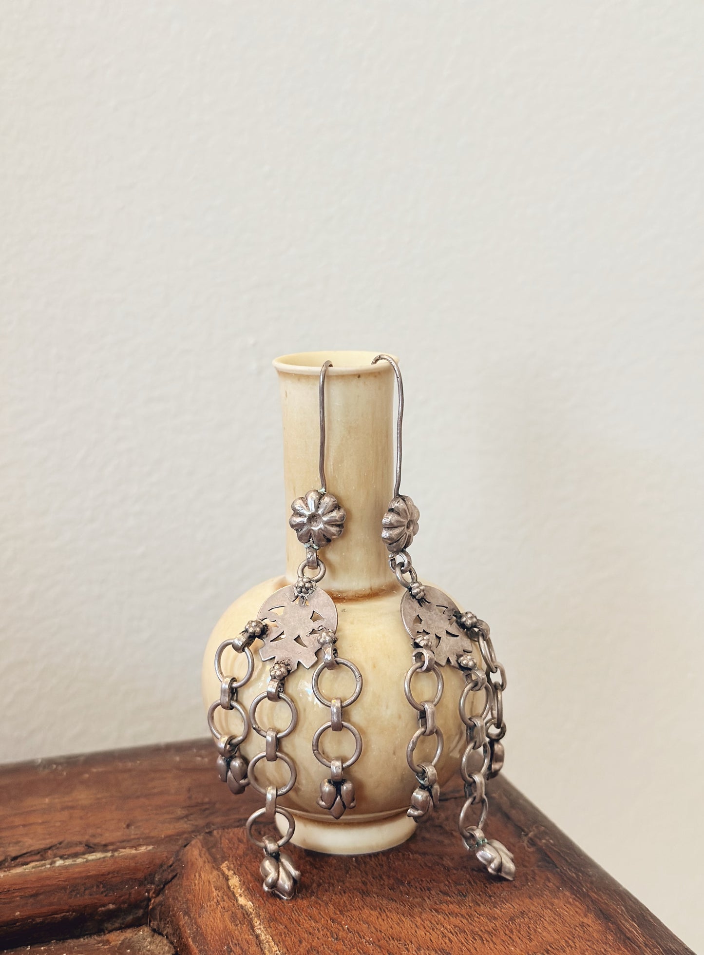 Antique Sterling Spanish Drop Earrings