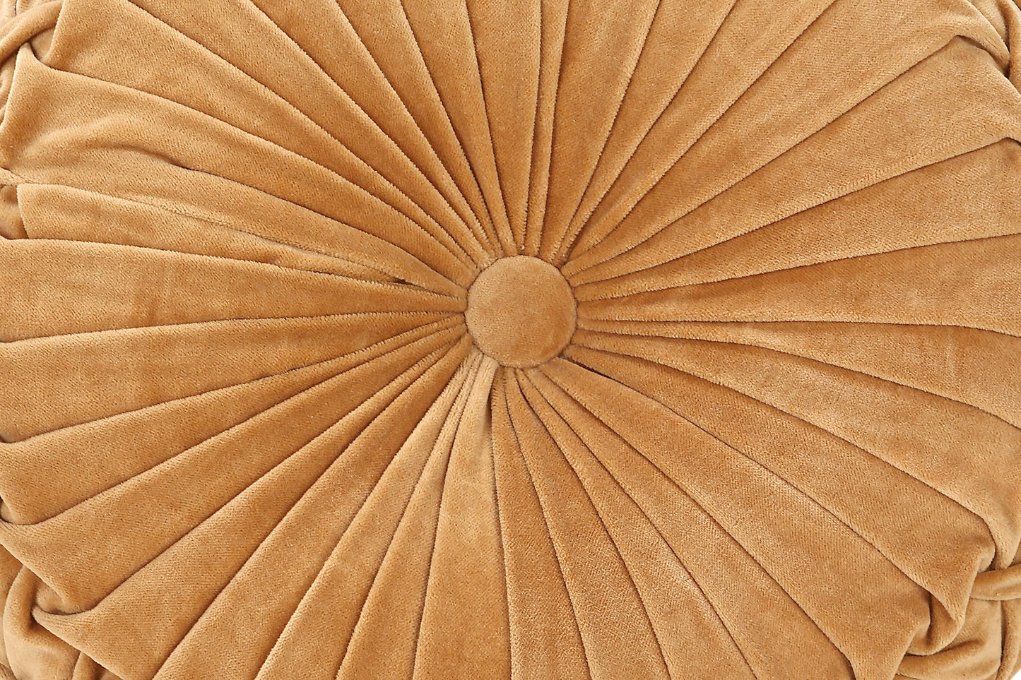Casa Amarosa - Velvet Round Handmade Pillow, Clay - 16 Inch