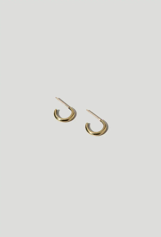 Maslo Jewelry - Small Classic Hoops Gold