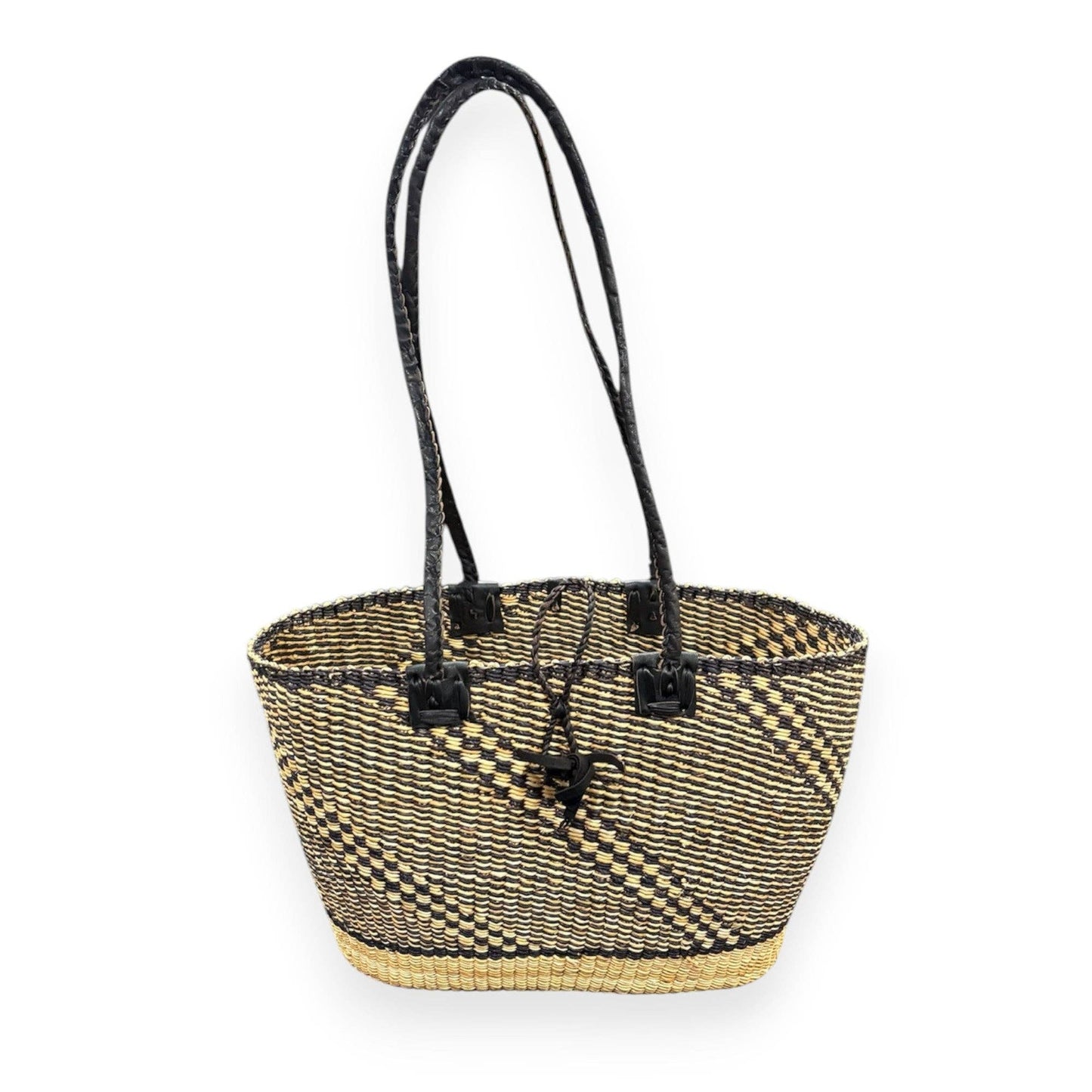 Ti-a Woven Goods - Shoulder Purse: Peanut- Patterns may vary