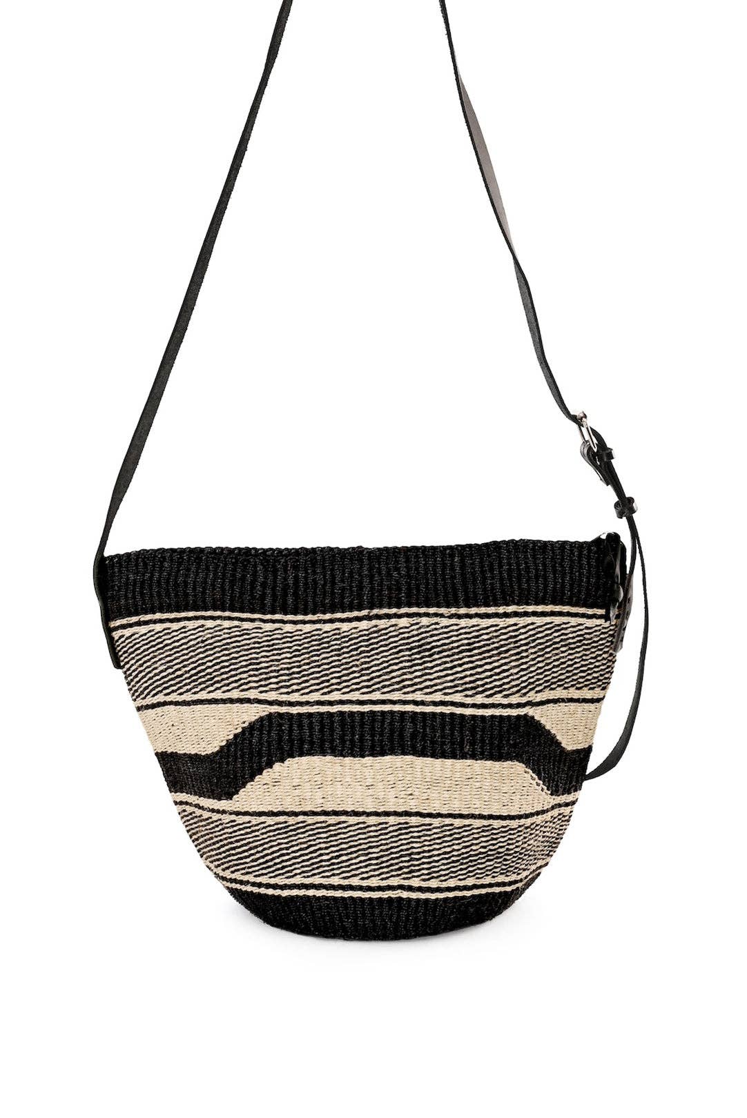 African Modern - Moonlit Mara Patterned Sisal Purse