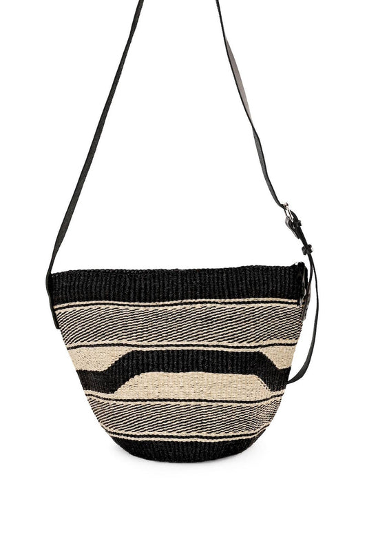 African Modern - Moonlit Mara Patterned Sisal Purse