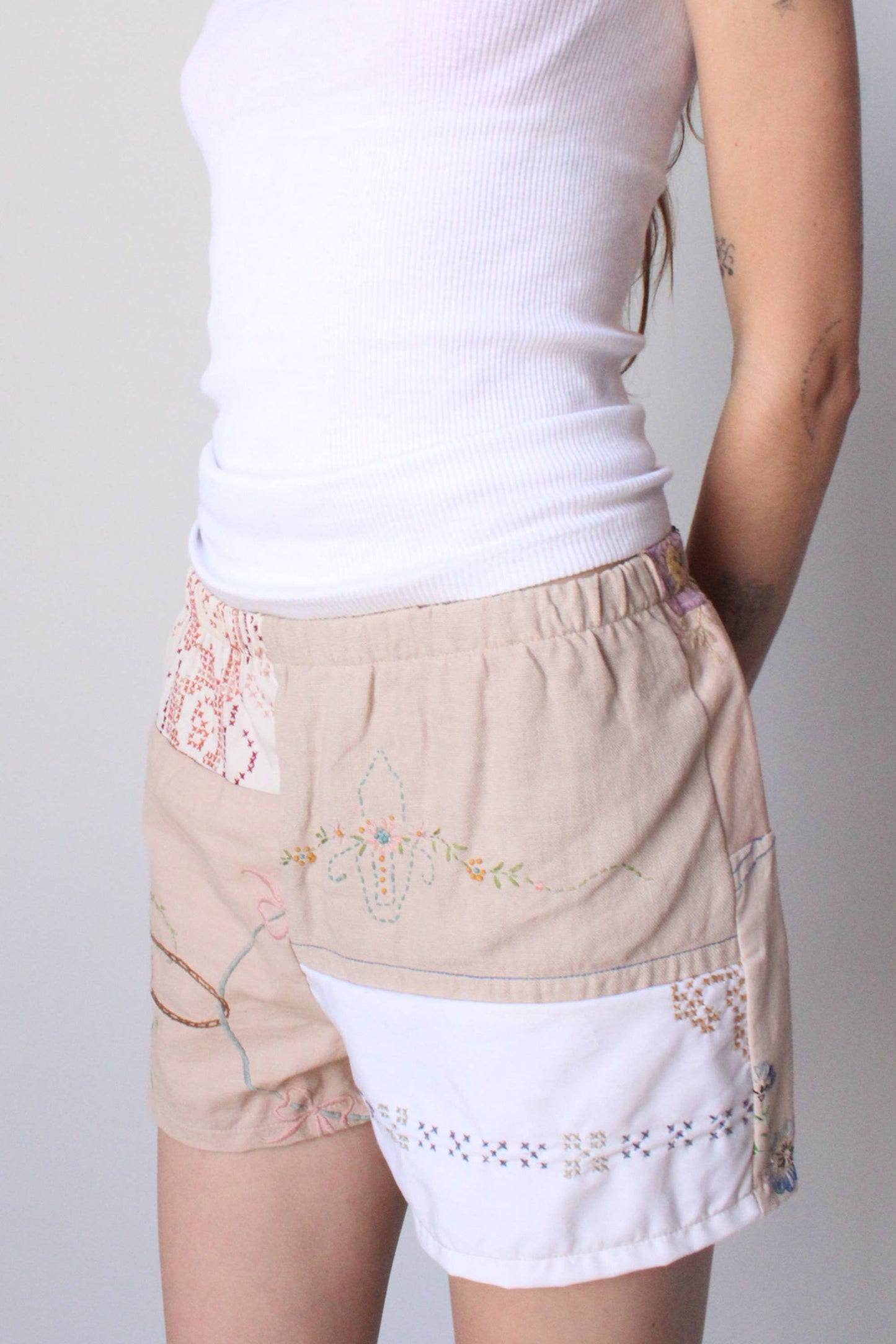 American Recycled Clothing - Embroidered Pieced Short Bundle