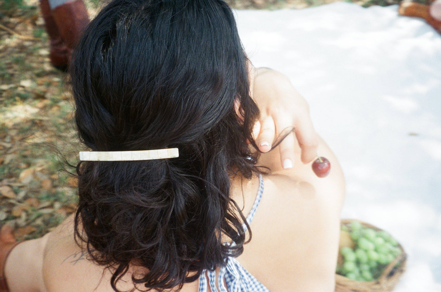 Hey Ricochet - Extra Long Barrette - Shell