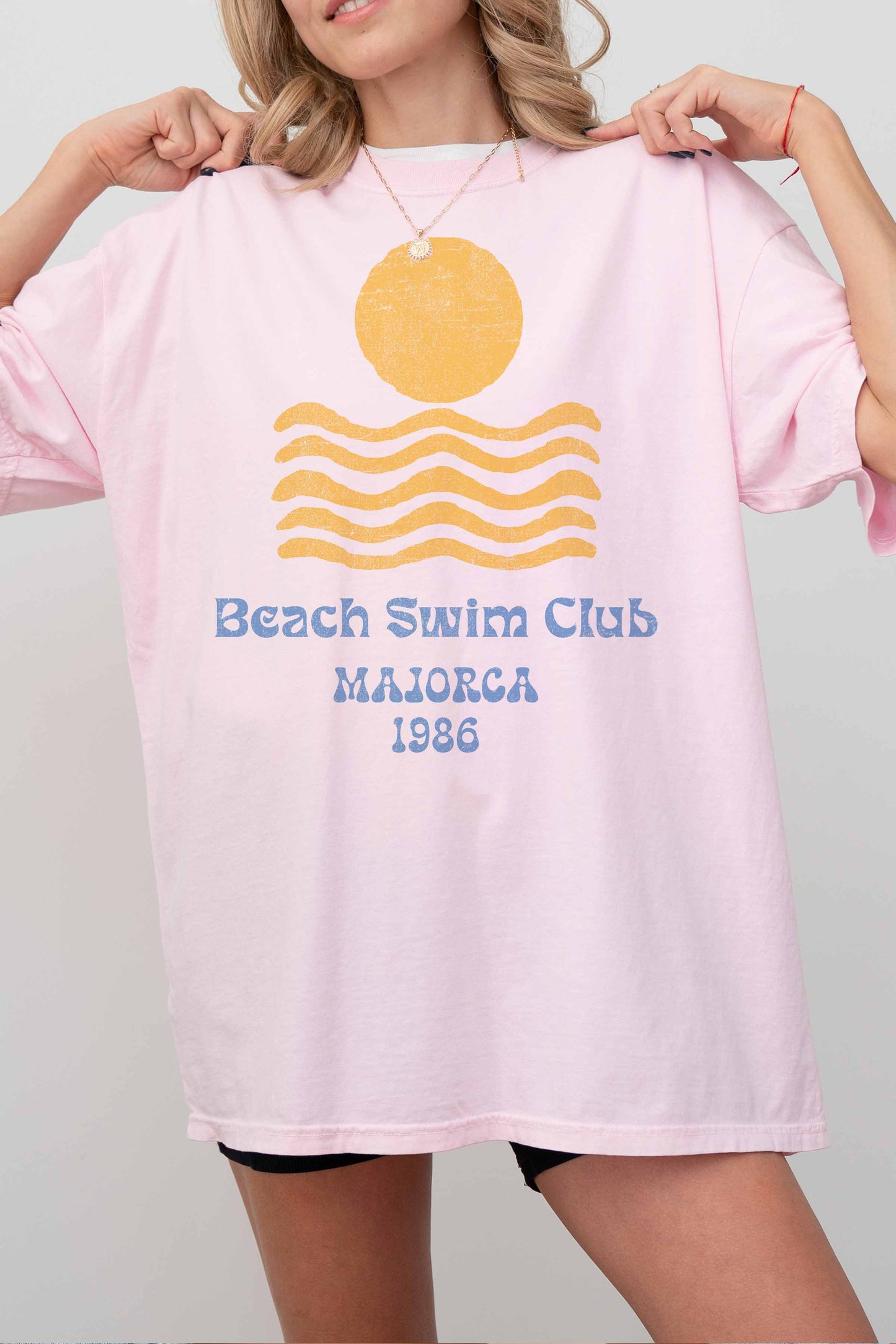 BEACH SWIM CLUB MAJORCA OVERSIZED TEE