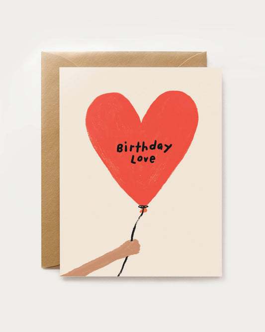 Our Heiday - Birthday Love Balloon Card