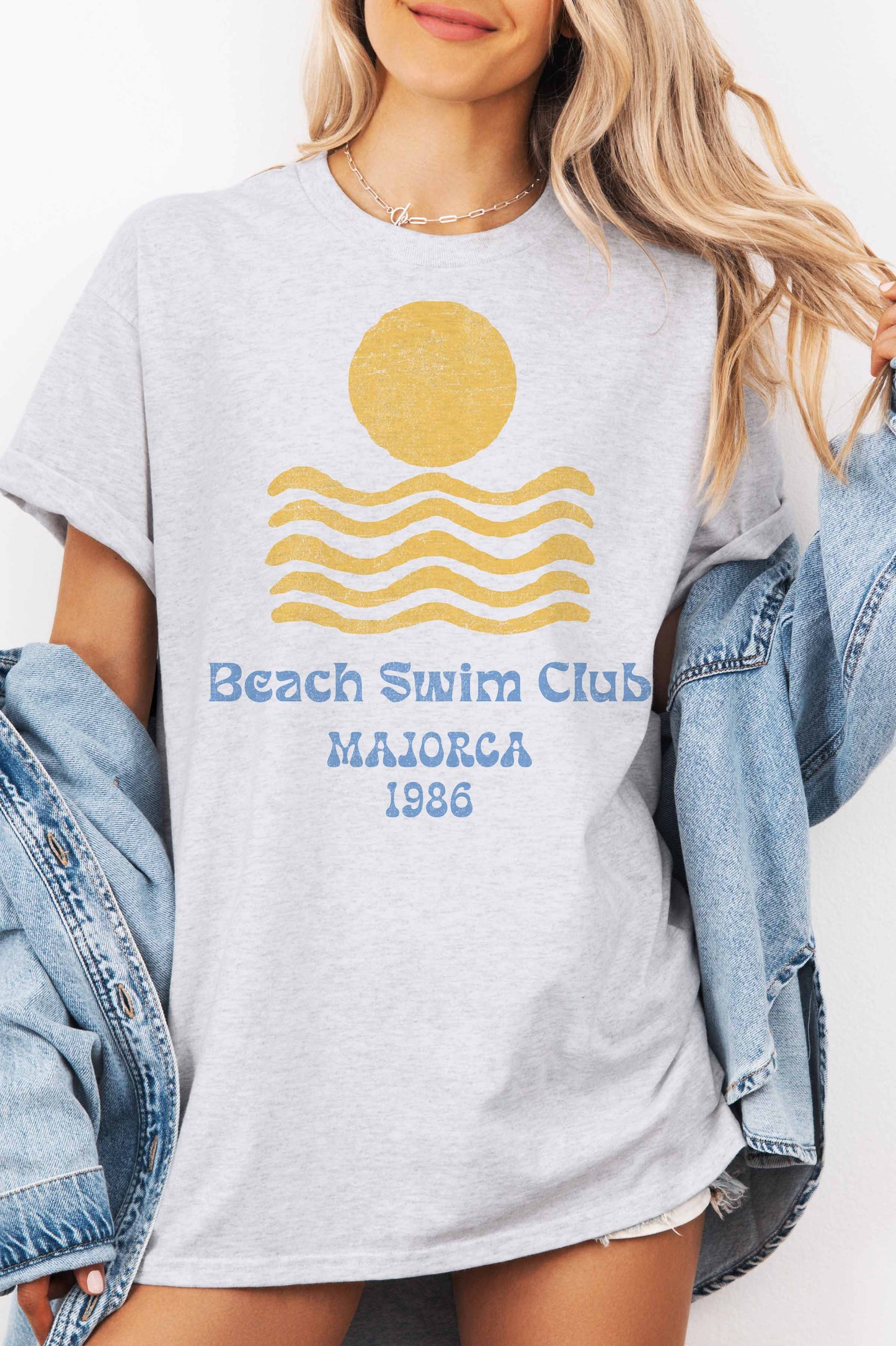 BEACH SWIM CLUB MAJORCA OVERSIZED TEE