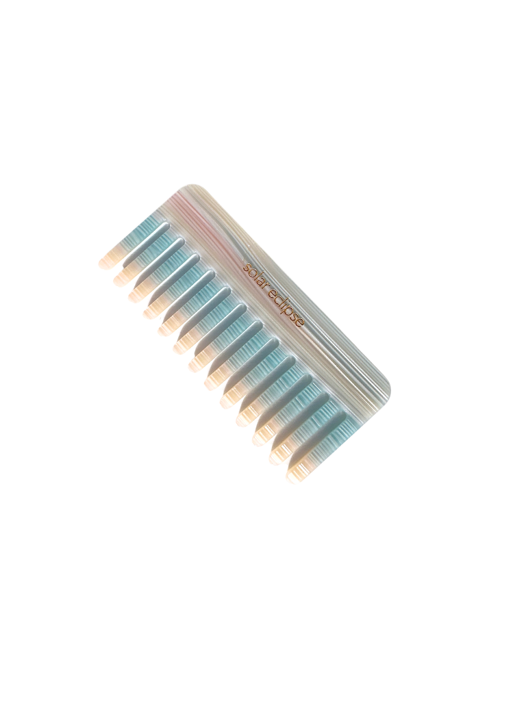 Solar Eclipse - Detangling Wide Tooth Hair Comb | Eco-Friendly Acetate