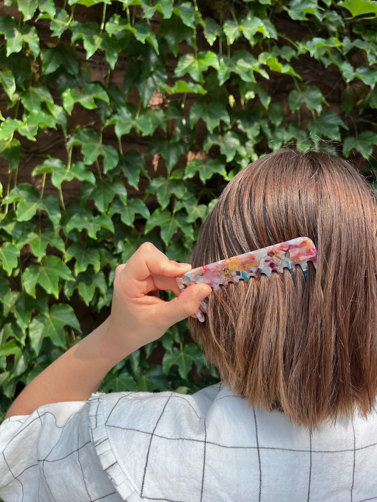 Solar Eclipse - Detangling Wide Tooth Hair Comb | Eco-Friendly Acetate