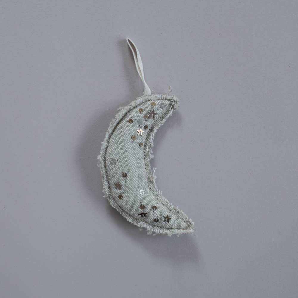 Metallic Confetti Moon Sachet/Ornament