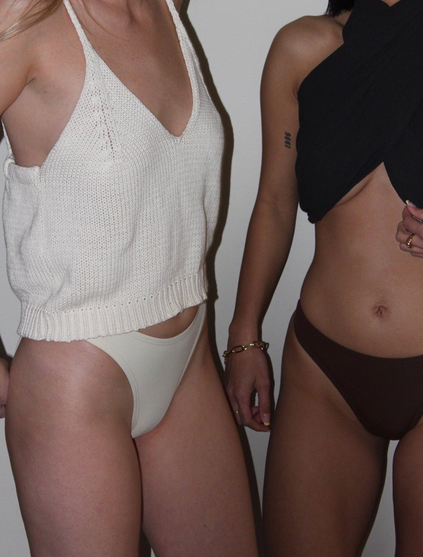 Na Nin - Nellie Bikini Swim Bottom: Eggshell / Medium