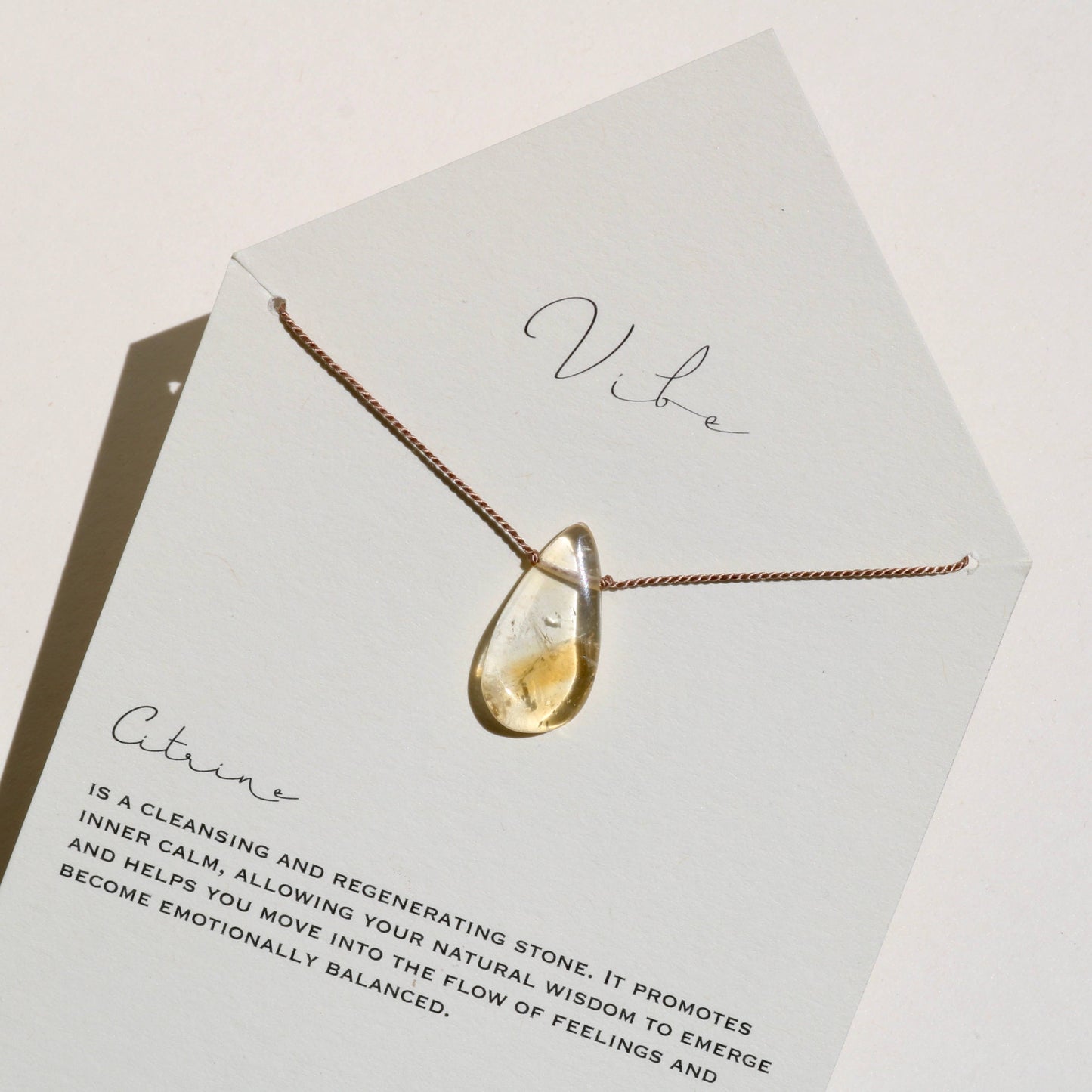 Vibe - VIBE NECKLACE | CITRINE SUNDROP