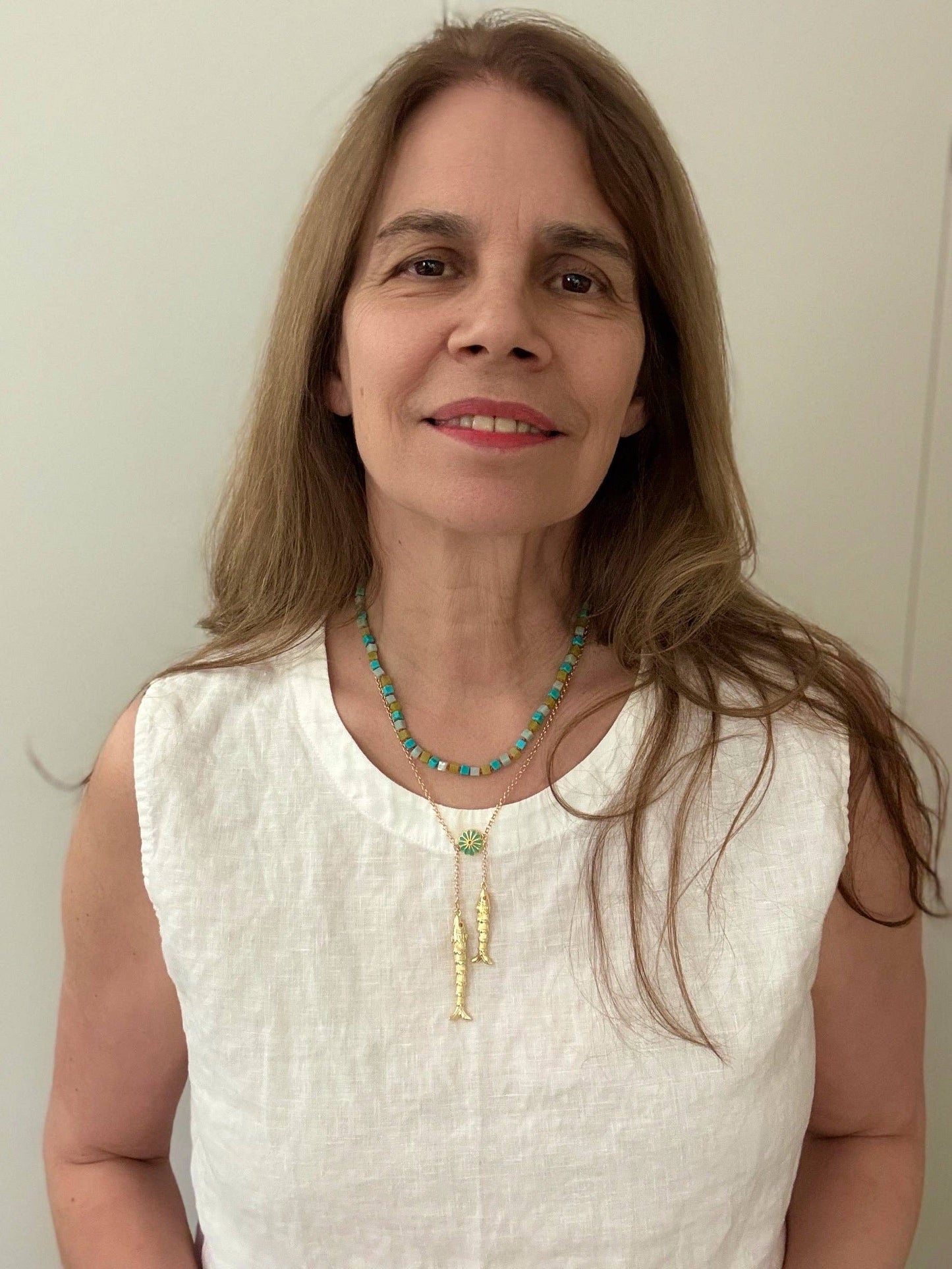 Sandrine France Studio - Double fish Necklace