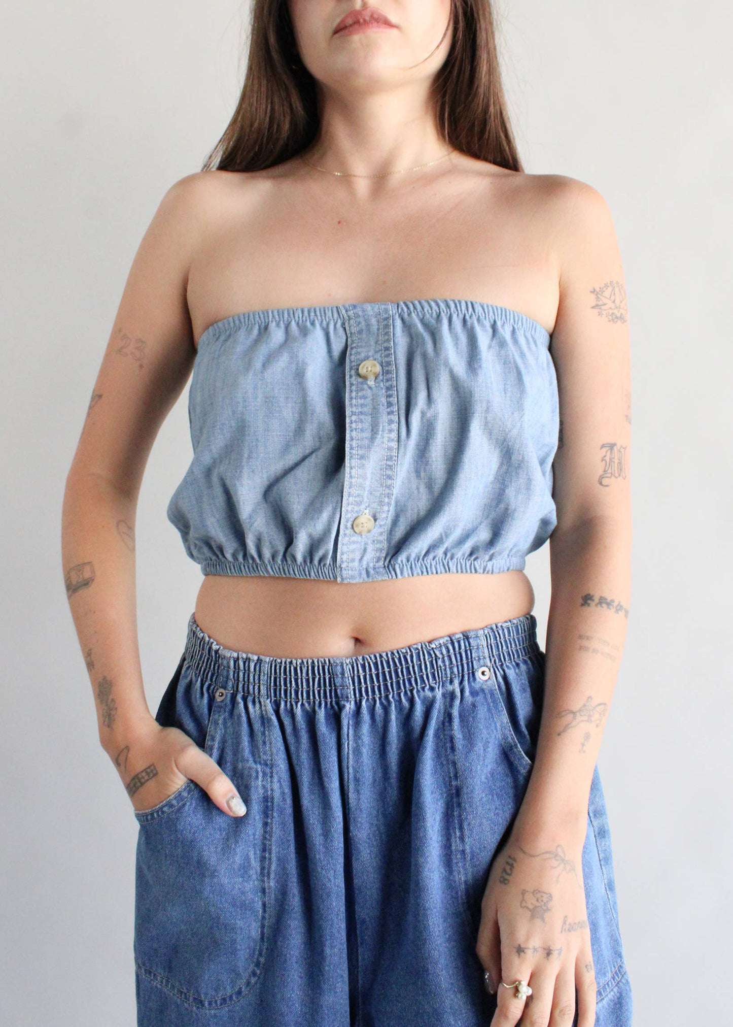 American Recycled Clothing - Denim Tube Top Bundle