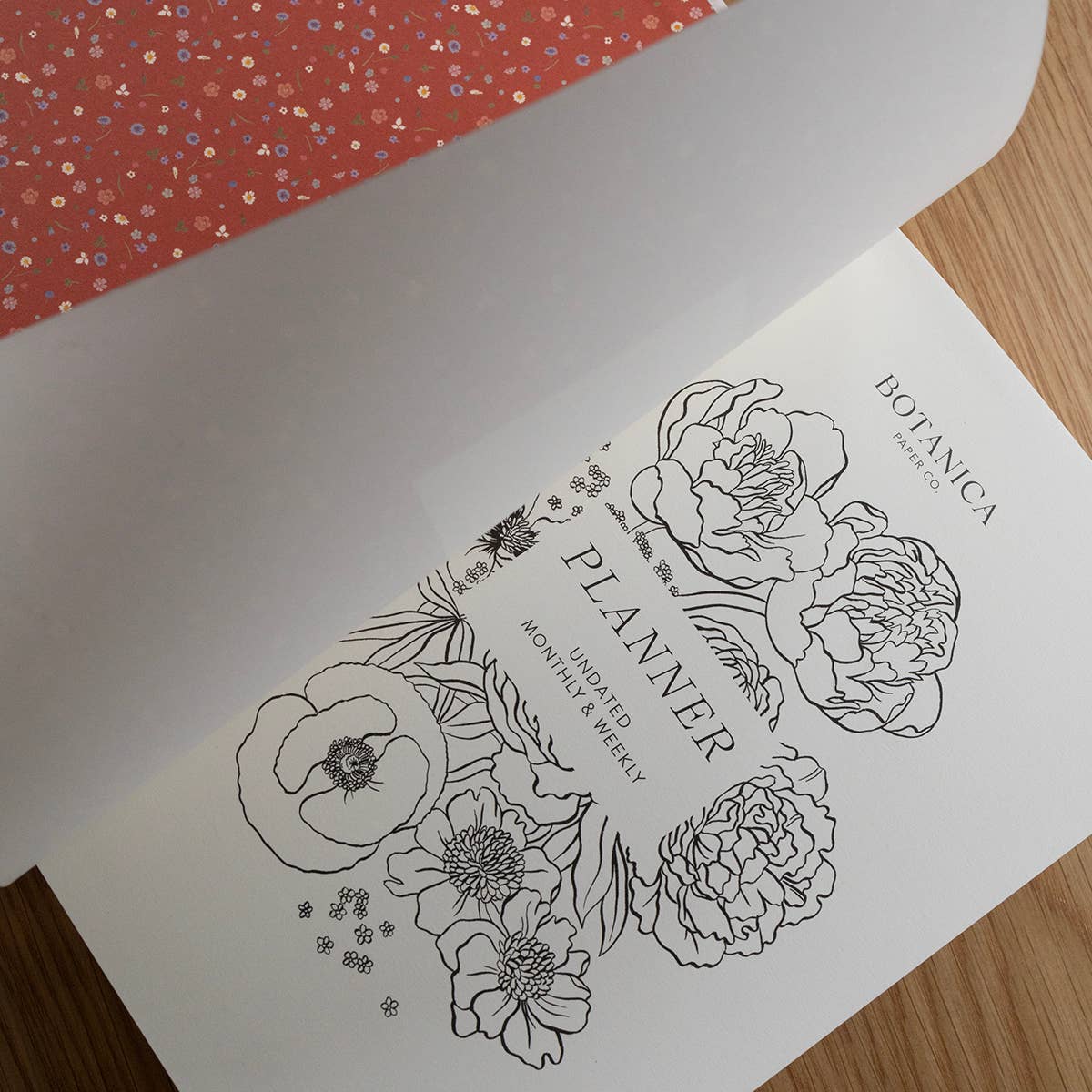 Botanica Paper Co. - GARDEN FLORA | LINEN-BOUND UNDATED PLANNER