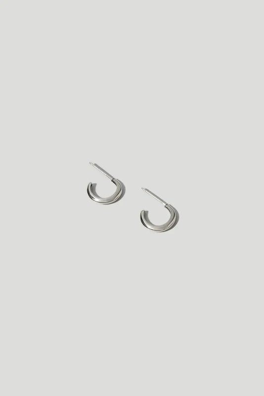 Maslo Jewelry - Small Classic Hoops Silver
