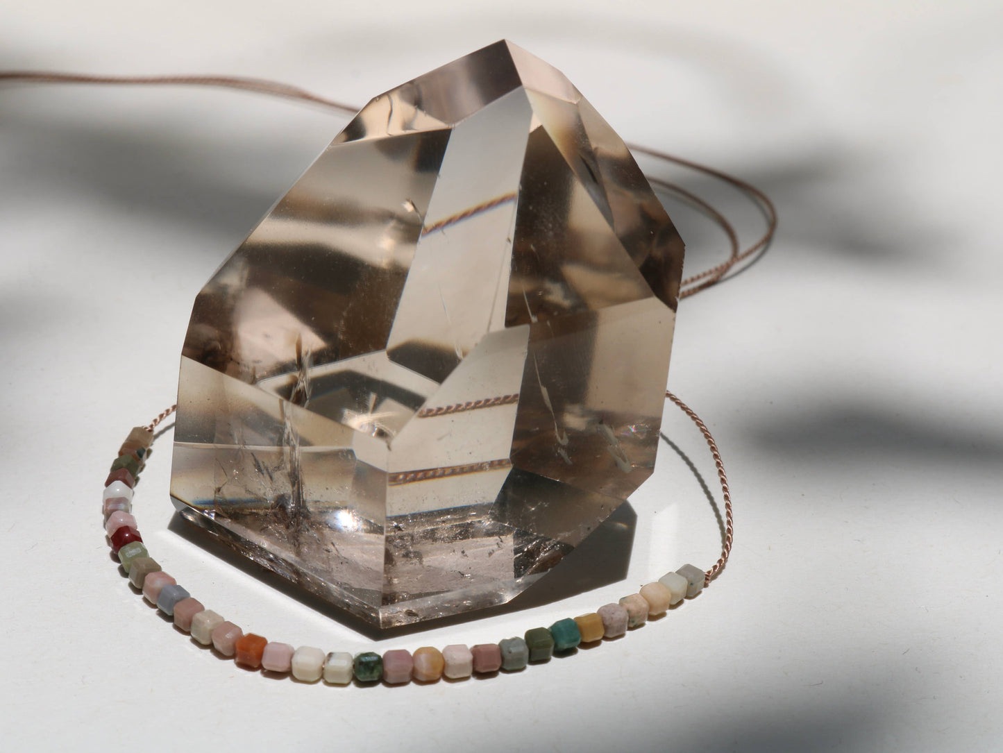 Vibe - VIBE NECKLACE | RAINBOW AGATE BEADED CUBES