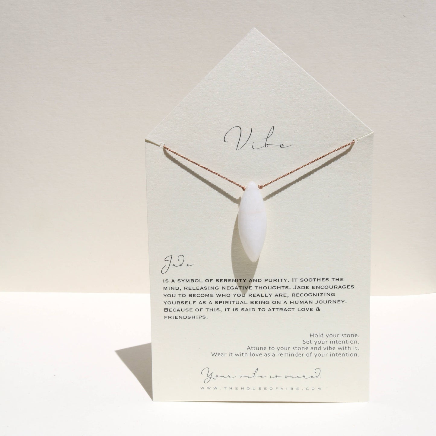 Vibe - VIBE NECKLACE | WHITE JADE PETAL