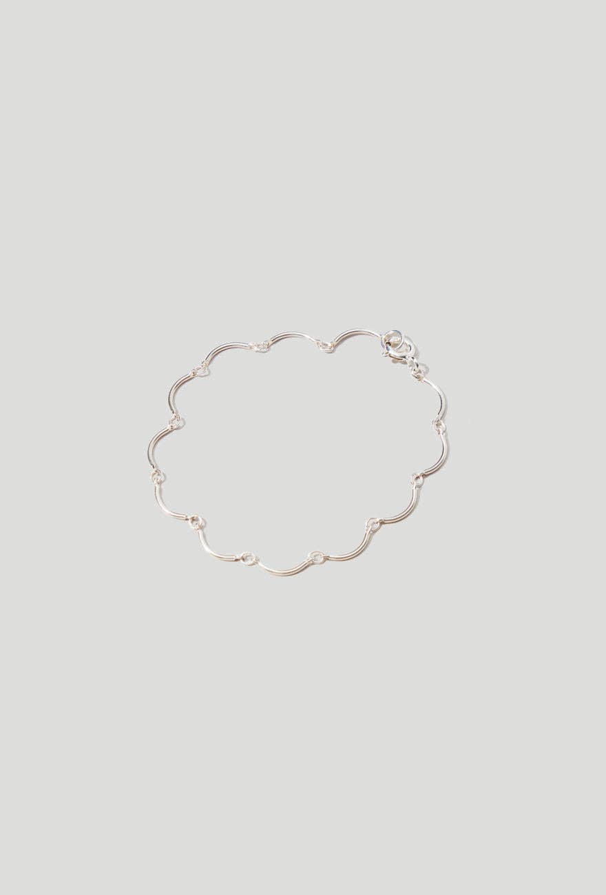 Maslo Jewelry - Scallop Bracelet Sterling Silver