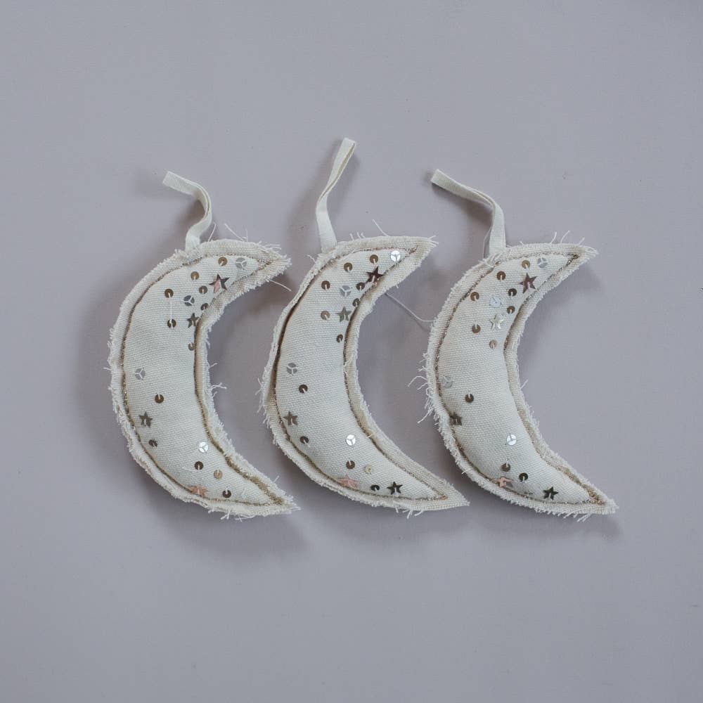 Metallic Confetti Moon Sachet/Ornament
