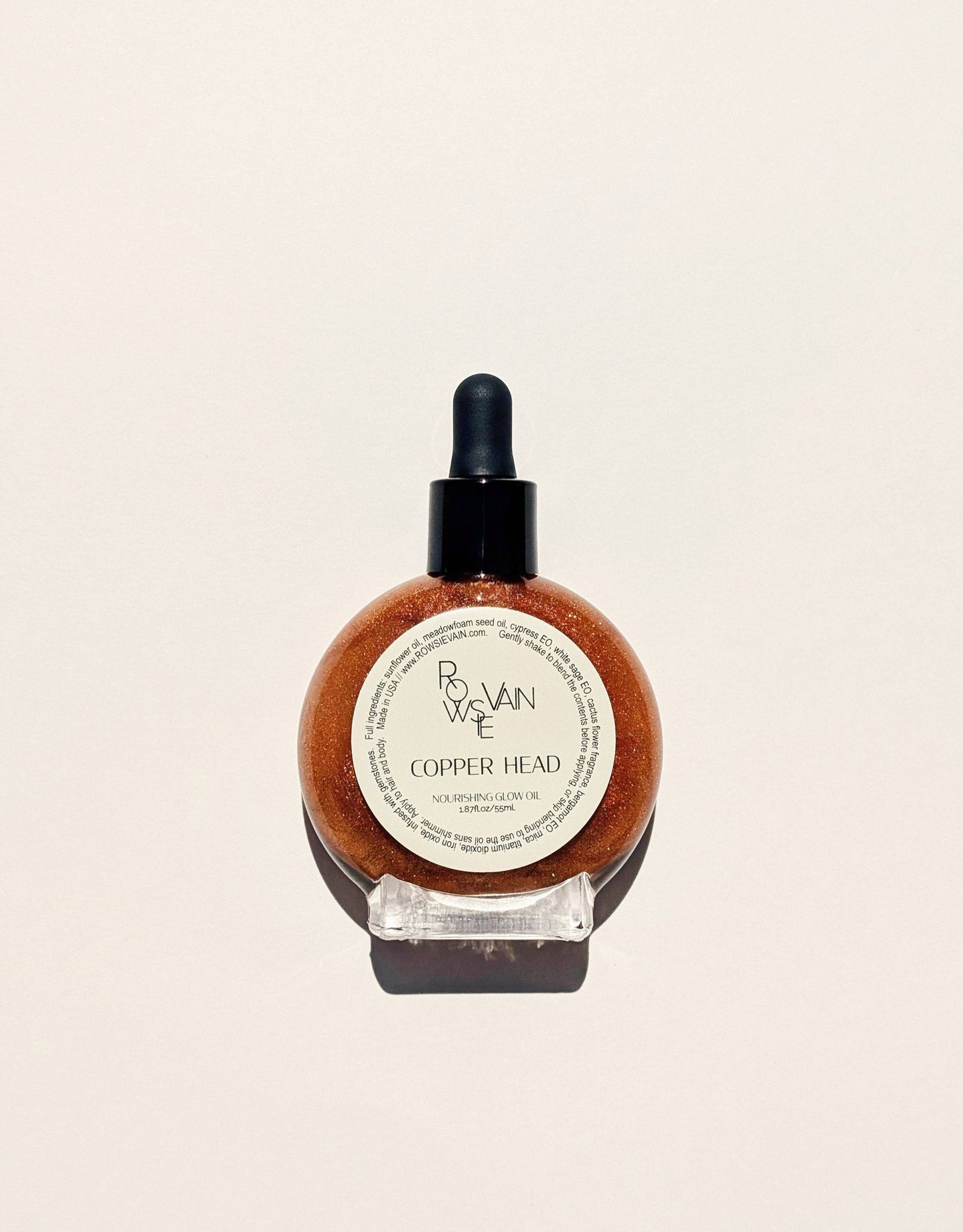 ROWSIE VAIN - Copper Head Shimmer Perfume Body Oil Bottle (55ml)