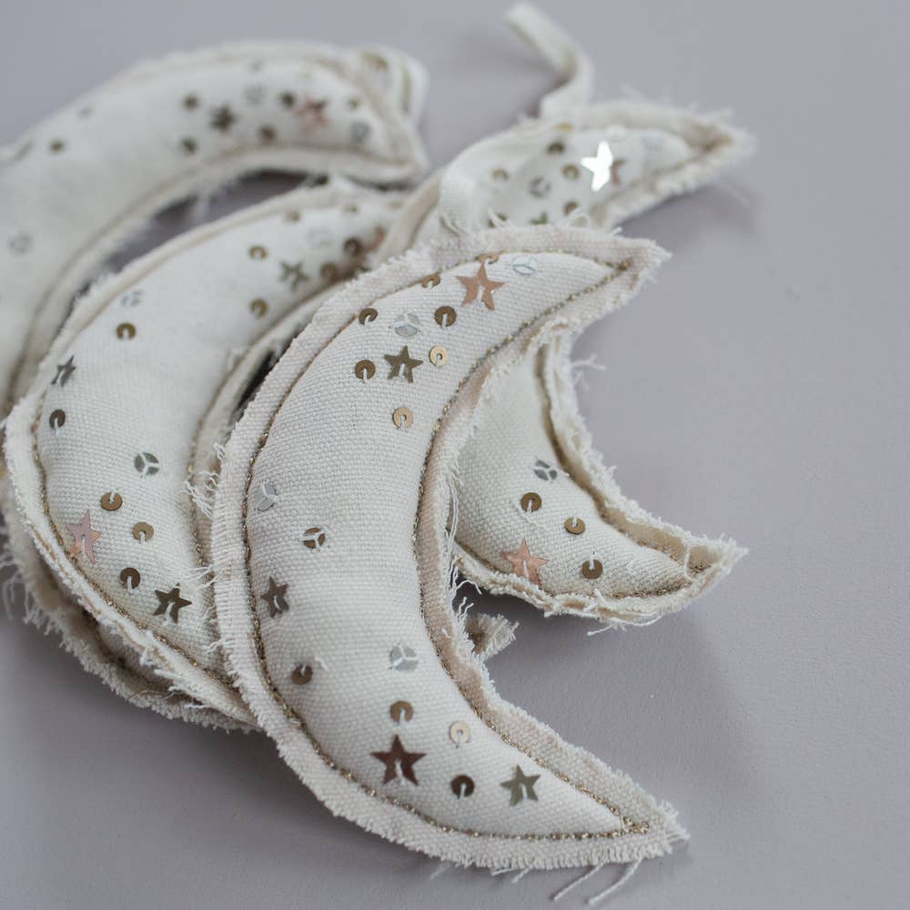 Metallic Confetti Moon Sachet/Ornament