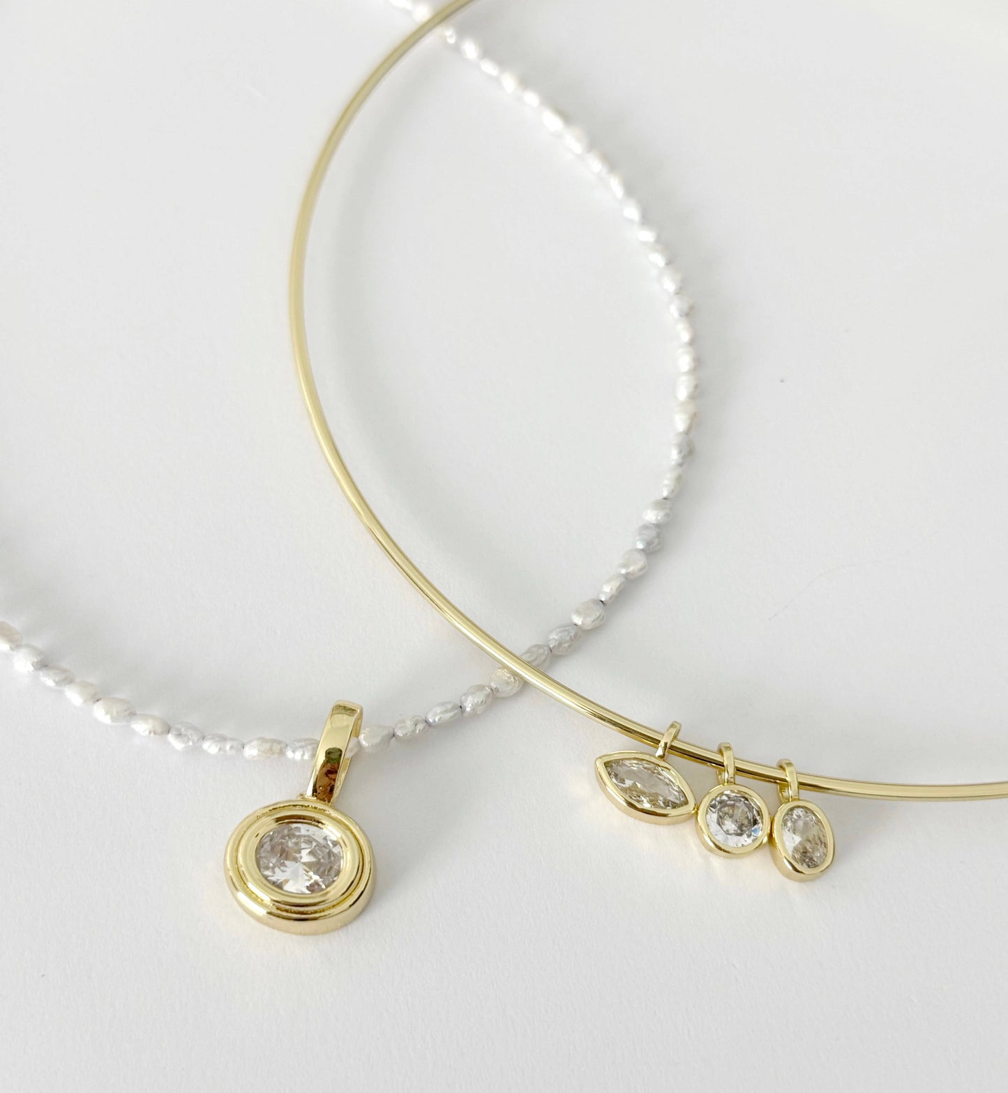 Tramps+Thieves - Bezel Charm Choker necklace 