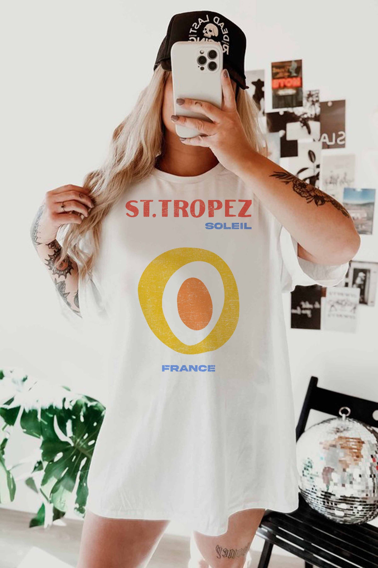 ST TROPEZ OVERSIZED TEE