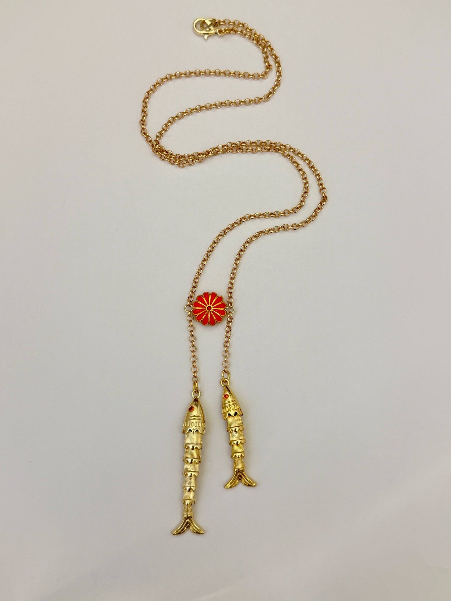 Sandrine France Studio - Double fish Necklace